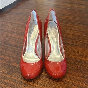 Jessica Simpson Glossy Red Heels
